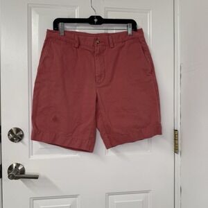 Polo Ralph Lauren Chino Shorts 32 Coral Stretch‎ Cotton Twill Classic Fit Mens